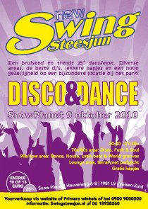 SnowPlanet dansfeest 25+ op 9 oktober 2010